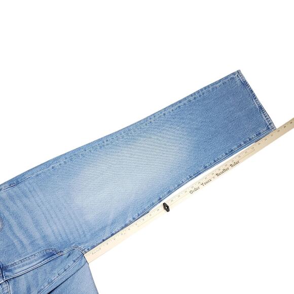 NEW Ann Taylor Straight Jeans Sz 14 Light Indigo Blue Wash Stretch Denim 28" Ins - Picture 16 of 16